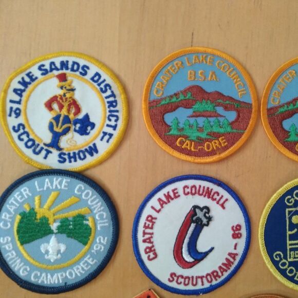 Vintage Boy Scout Sew On Embroidered Patch Lot (13) - Picture 3 of 6